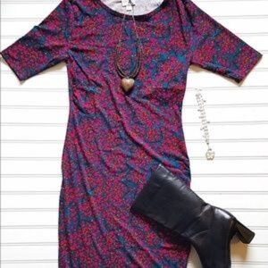 LuLaRoe Julia Dress XS Floral